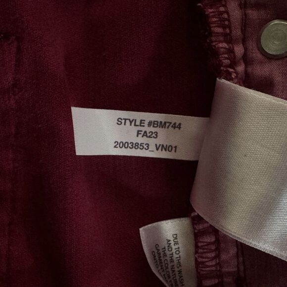 J. Crew 2023 High Rise Slim Demi Boot Corduroy Pant Women's Size 29 - Picture 6 of 10